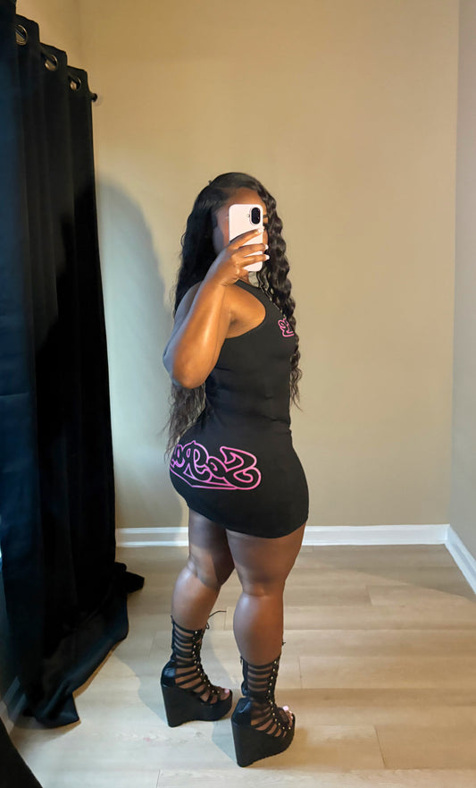 SoRare Signature Mini Tank Dress - Black