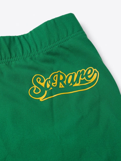 SoRare Signature Zip-Up Short Set - Green/Yellow