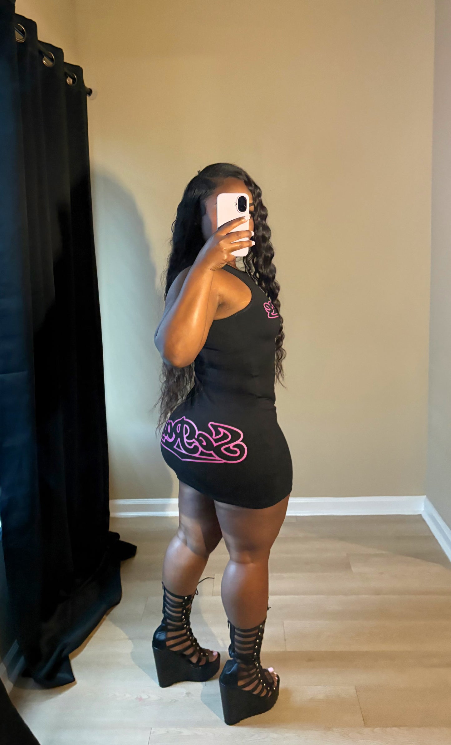SoRare Signature Mini Tank Dress - Black