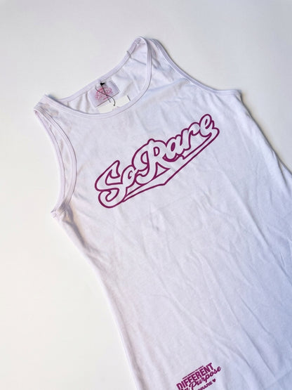 SoRare Signature Mini Tank Dress - White