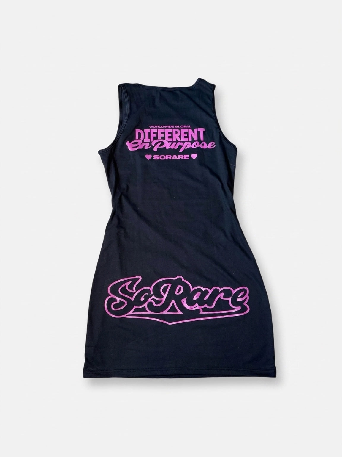 SoRare Signature Mini Tank Dress - Black