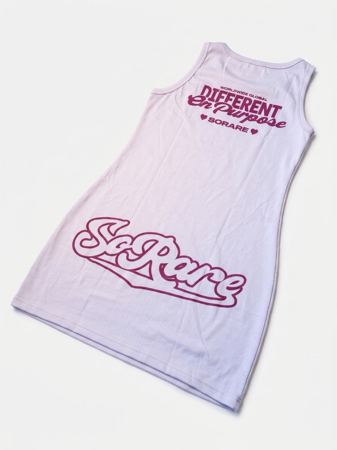 SoRare Signature Mini Tank Dress - White
