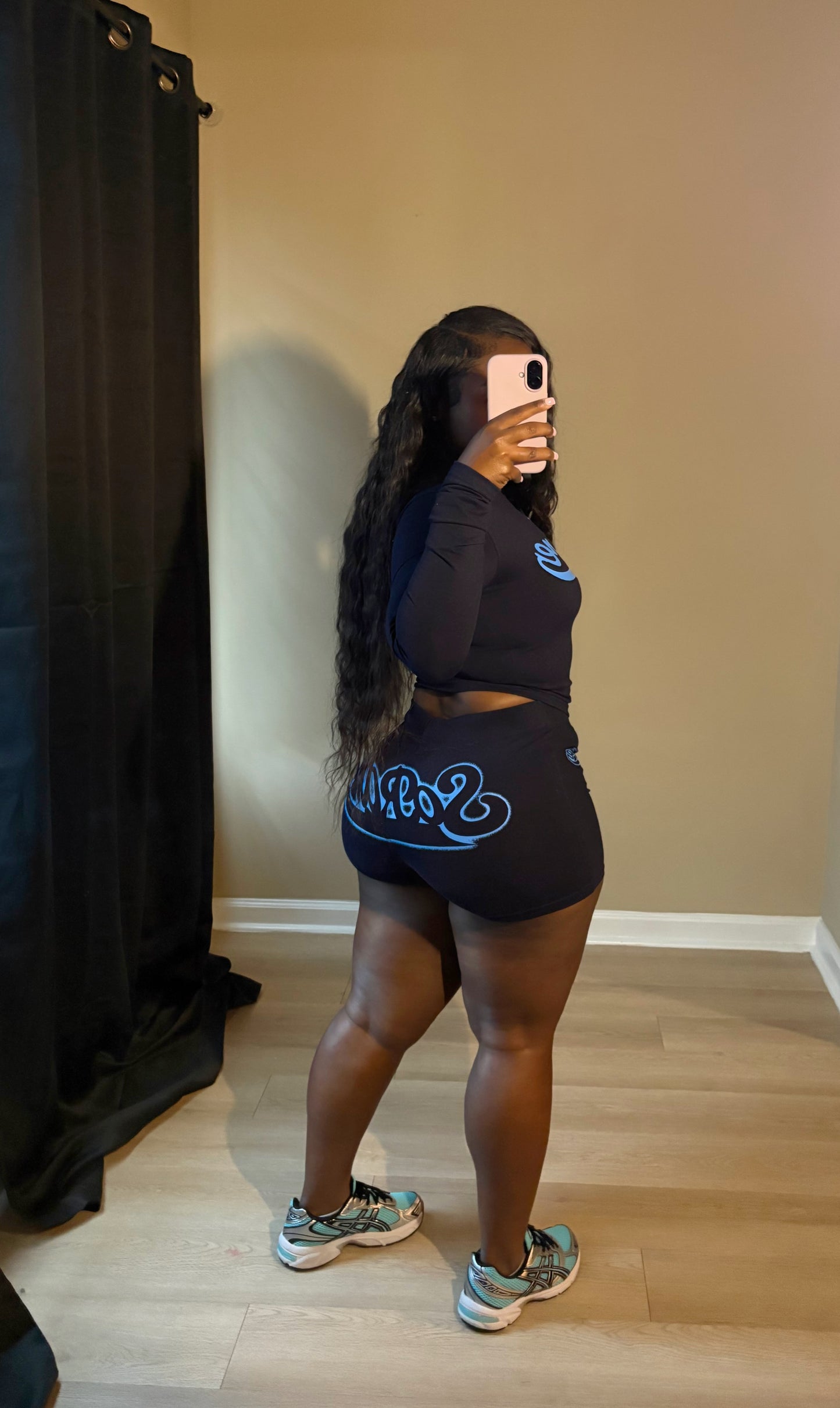 SoRare Signature Zip-Up Short Set - Blue