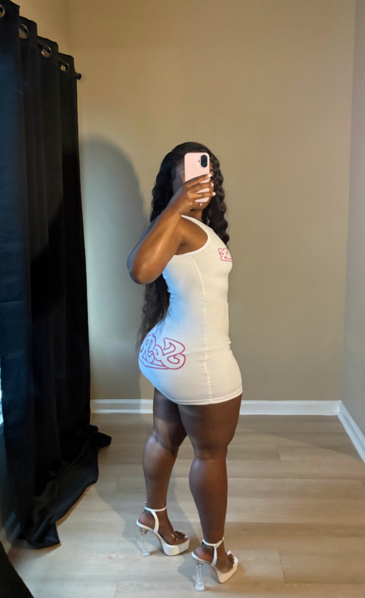 SoRare Signature Mini Tank Dress - White